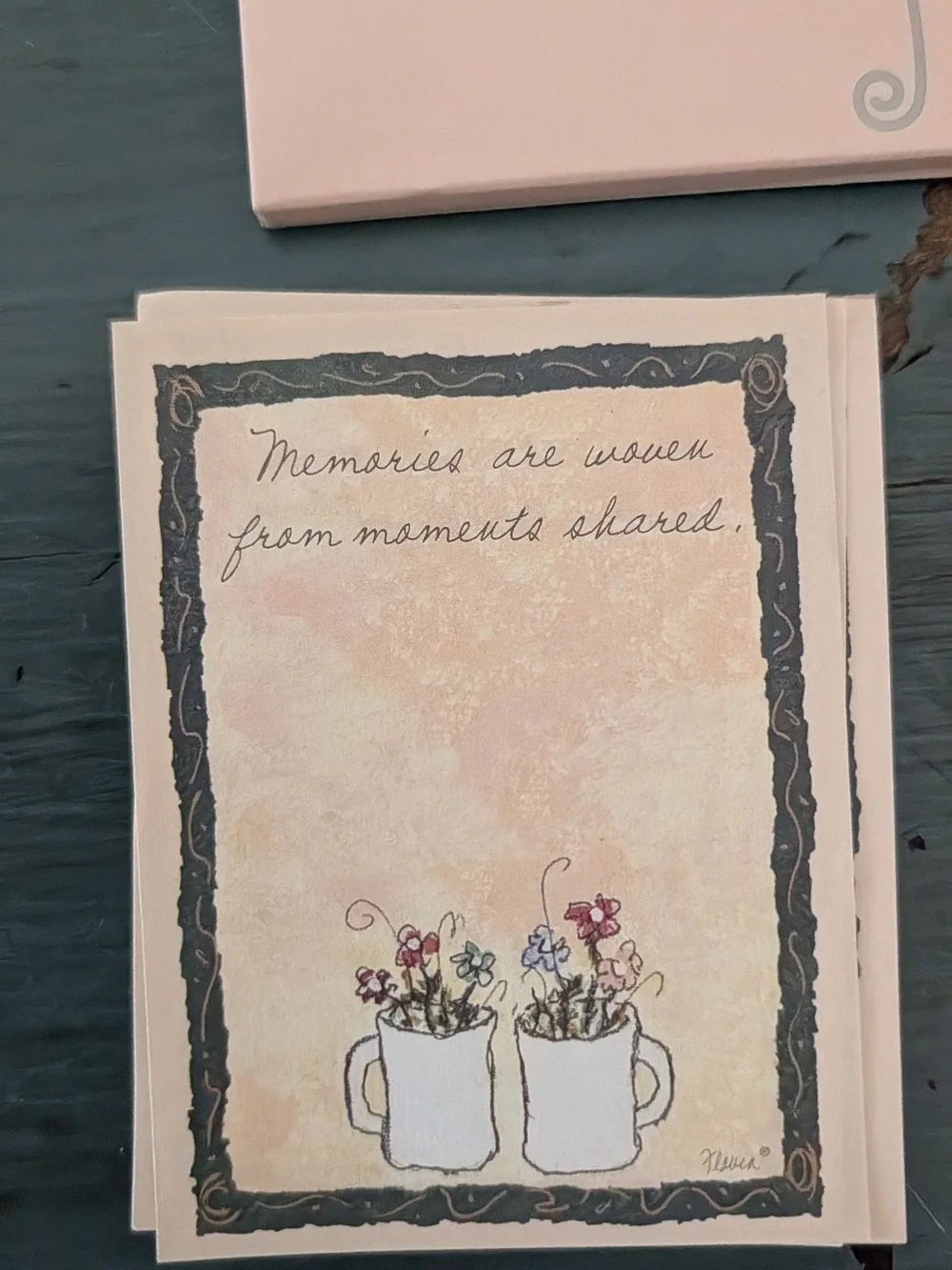 Pocket Note Blank Card Set with 3 Tiny Notepads Cards Envelope Stationary